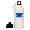 20 oz Aluminum Water Bottle with Carabiner Thumbnail