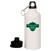 20 oz Aluminum Water Bottle with Carabiner Thumbnail