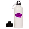 20 oz Aluminum Water Bottle with Carabiner Thumbnail