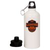 20 oz Aluminum Water Bottle with Carabiner Thumbnail