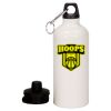 20 oz Aluminum Water Bottle with Carabiner Thumbnail