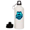 20 oz Aluminum Water Bottle with Carabiner Thumbnail