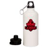 20 oz Aluminum Water Bottle with Carabiner Thumbnail