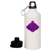 20 oz Aluminum Water Bottle with Carabiner Thumbnail