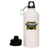 20 oz Aluminum Water Bottle with Carabiner Thumbnail