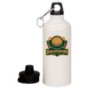 20 oz Aluminum Water Bottle with Carabiner Thumbnail