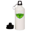 20 oz Aluminum Water Bottle with Carabiner Thumbnail