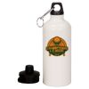 20 oz Aluminum Water Bottle with Carabiner Thumbnail