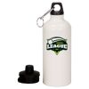 20 oz Aluminum Water Bottle with Carabiner Thumbnail