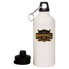 20 oz Aluminum Water Bottle with Carabiner Thumbnail
