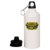 20 oz Aluminum Water Bottle with Carabiner Thumbnail
