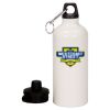 20 oz Aluminum Water Bottle with Carabiner Thumbnail