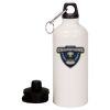 20 oz Aluminum Water Bottle with Carabiner Thumbnail