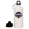 20 oz Aluminum Water Bottle with Carabiner Thumbnail