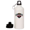 20 oz Aluminum Water Bottle with Carabiner Thumbnail