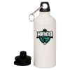 20 oz Aluminum Water Bottle with Carabiner Thumbnail