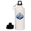 20 oz Aluminum Water Bottle with Carabiner Thumbnail
