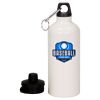 20 oz Aluminum Water Bottle with Carabiner Thumbnail