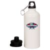 20 oz Aluminum Water Bottle with Carabiner Thumbnail