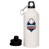 20 oz Aluminum Water Bottle with Carabiner Thumbnail