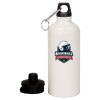 20 oz Aluminum Water Bottle with Carabiner Thumbnail