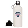 20 oz Aluminum Water Bottle with Carabiner Thumbnail