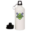 20 oz Aluminum Water Bottle with Carabiner Thumbnail