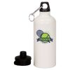 20 oz Aluminum Water Bottle with Carabiner Thumbnail