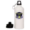 20 oz Aluminum Water Bottle with Carabiner Thumbnail