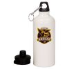 20 oz Aluminum Water Bottle with Carabiner Thumbnail