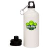 20 oz Aluminum Water Bottle with Carabiner Thumbnail
