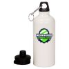 20 oz Aluminum Water Bottle with Carabiner Thumbnail