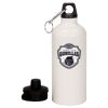 20 oz Aluminum Water Bottle with Carabiner Thumbnail