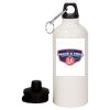 20 oz Aluminum Water Bottle with Carabiner Thumbnail
