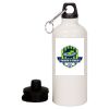 20 oz Aluminum Water Bottle with Carabiner Thumbnail