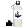 20 oz Aluminum Water Bottle with Carabiner Thumbnail