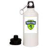 20 oz Aluminum Water Bottle with Carabiner Thumbnail