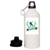 20 oz Aluminum Water Bottle with Carabiner Thumbnail