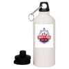 20 oz Aluminum Water Bottle with Carabiner Thumbnail