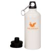 20 oz Aluminum Water Bottle with Carabiner Thumbnail