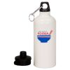 20 oz Aluminum Water Bottle with Carabiner Thumbnail