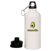 20 oz Aluminum Water Bottle with Carabiner Thumbnail