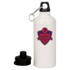 20 oz Aluminum Water Bottle with Carabiner Thumbnail