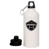 20 oz Aluminum Water Bottle with Carabiner Thumbnail