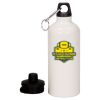 20 oz Aluminum Water Bottle with Carabiner Thumbnail