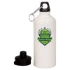 20 oz Aluminum Water Bottle with Carabiner Thumbnail