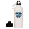 20 oz Aluminum Water Bottle with Carabiner Thumbnail