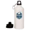 20 oz Aluminum Water Bottle with Carabiner Thumbnail