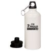 20 oz Aluminum Water Bottle with Carabiner Thumbnail