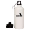 20 oz Aluminum Water Bottle with Carabiner Thumbnail